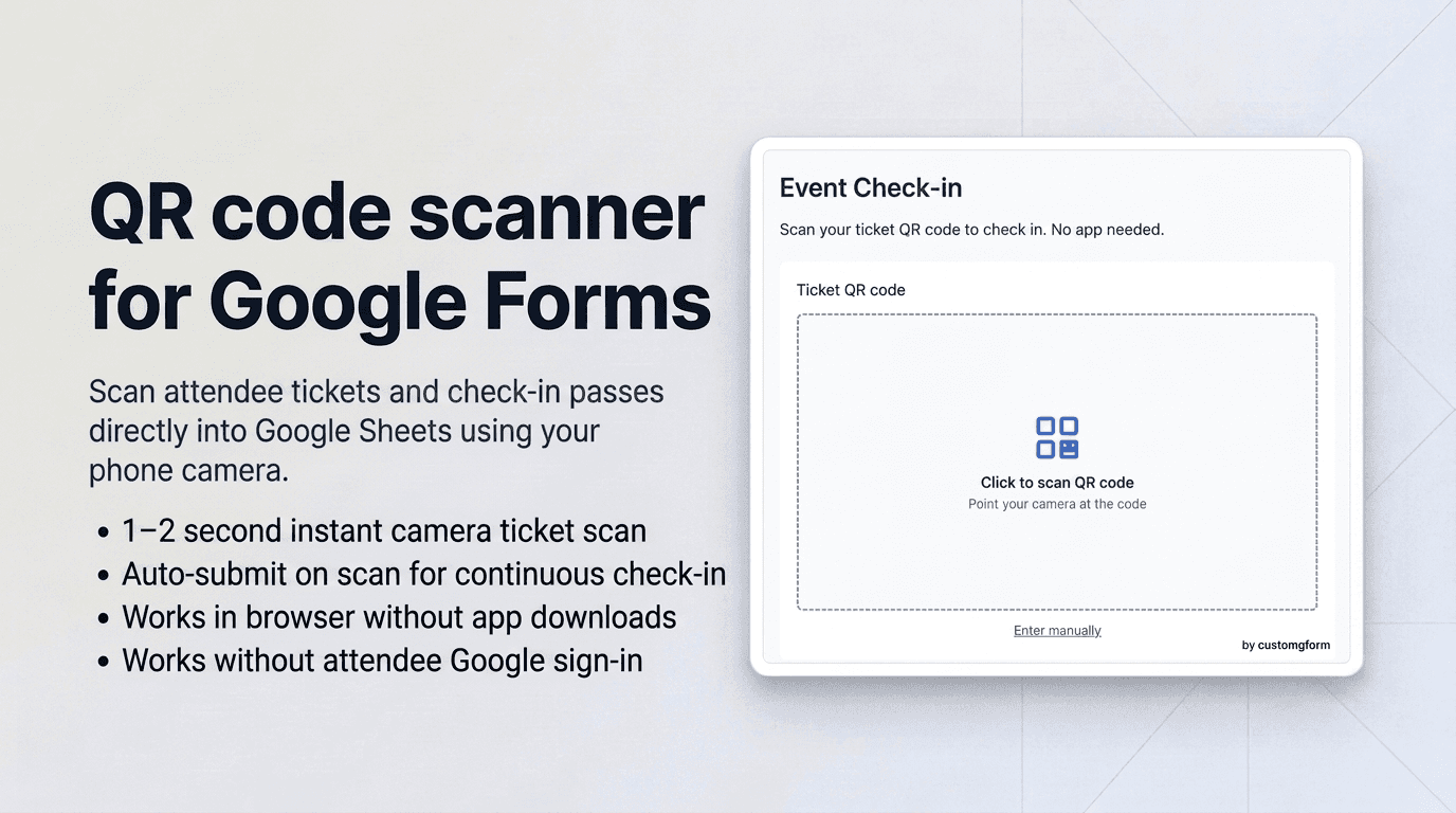 How to Add a QR Code Scanner to Google Forms